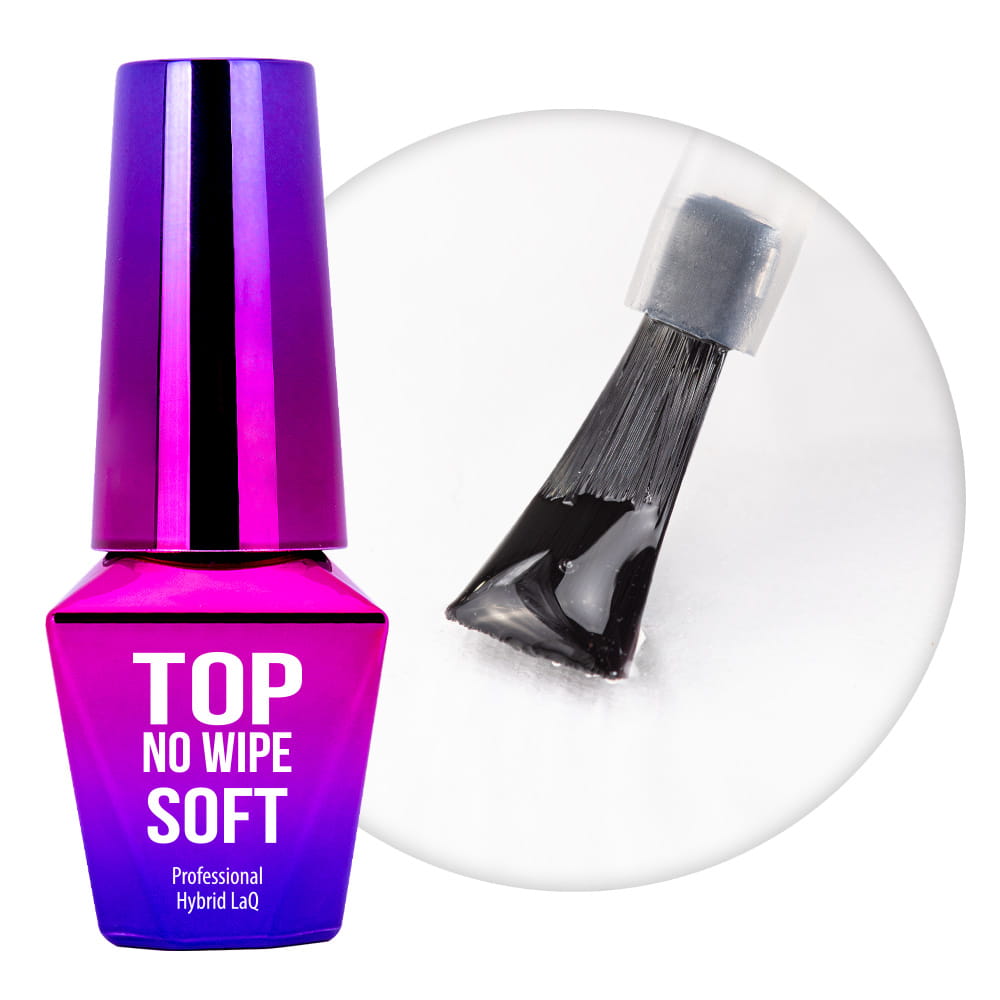 Top Soft no wipe bez przemywania MollyLac clear HEMA/Di-HEMA Free 10g