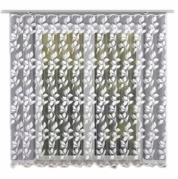 Firanka w liście z taśmą Martyna 023083 250x500cm - elegancka dekoracja