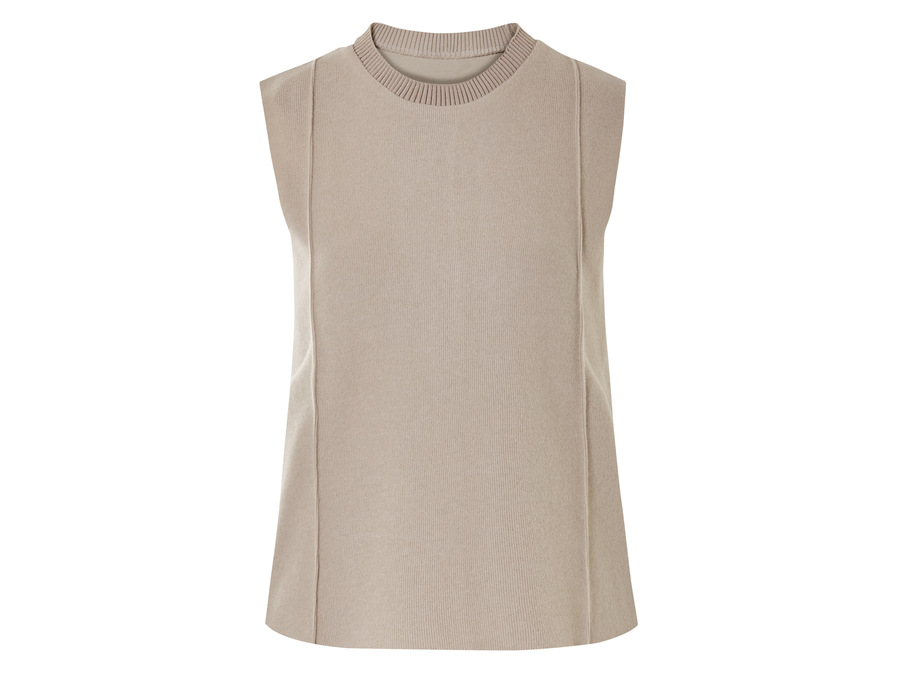 esmara Top loungewear damski Beżowy, M 40/42