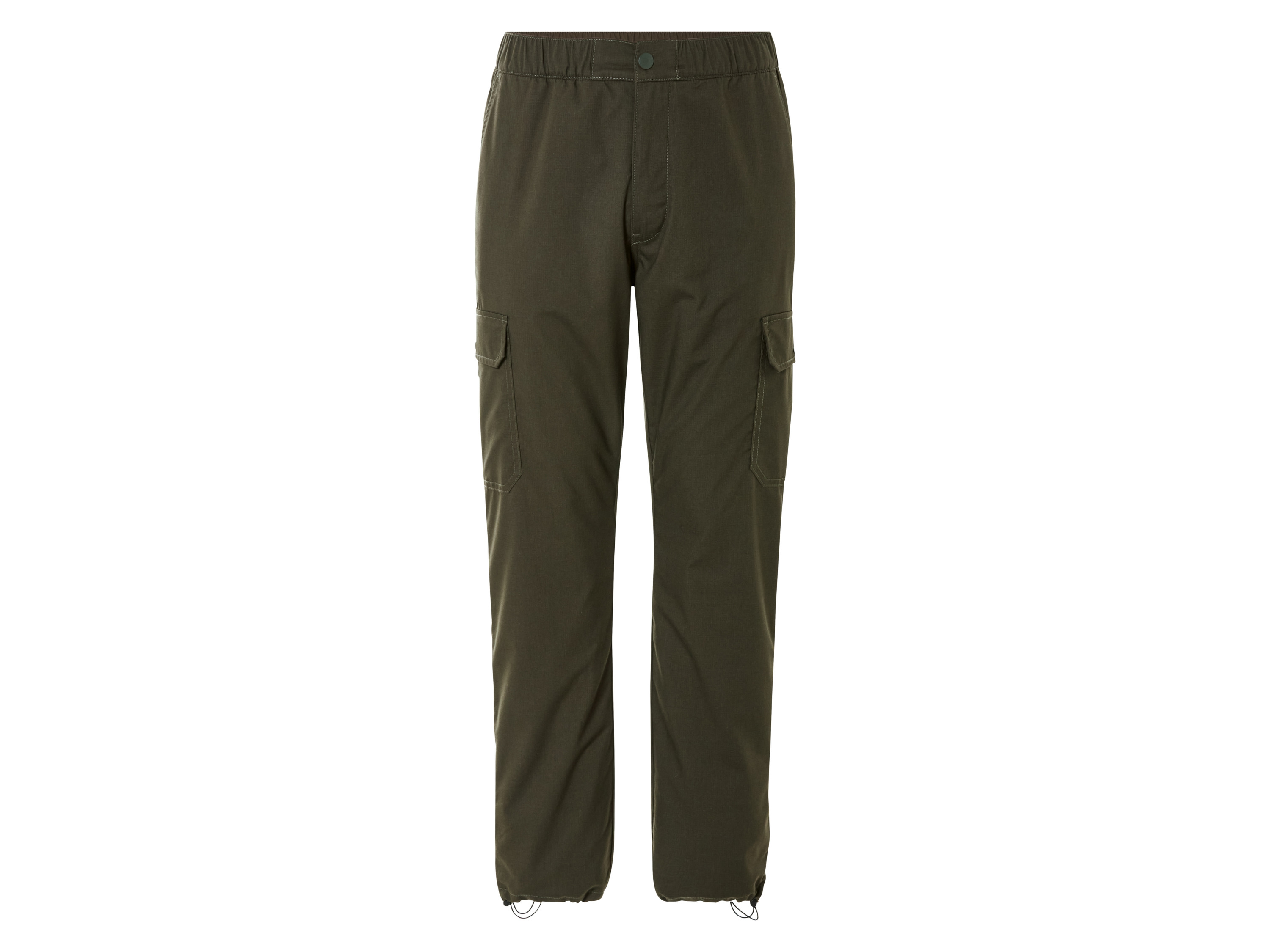 Livergy Spodnie cargo męskie z polarem M 48/50, Zielony