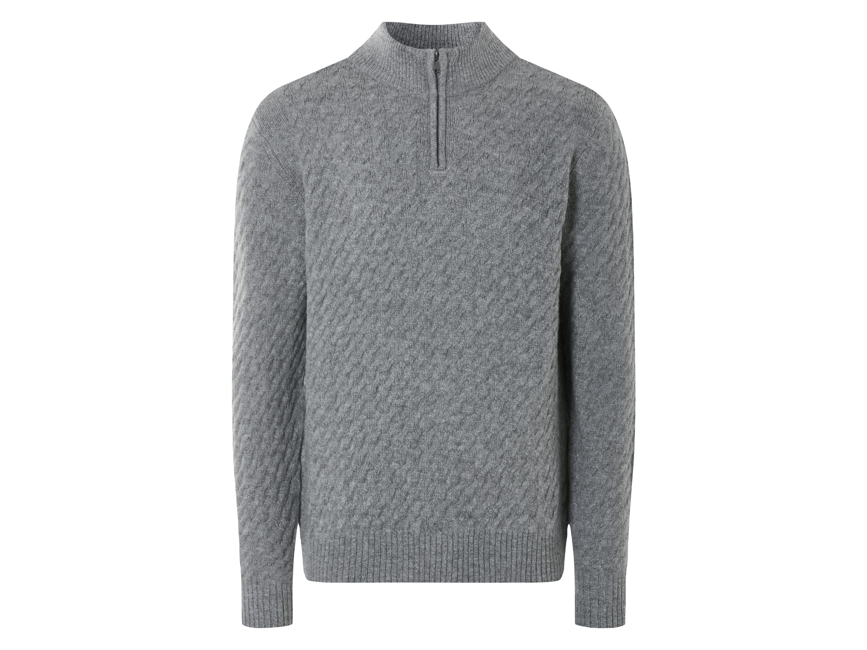 Livergy Sweter dzianinowy męski Wzór/szary, S 44-46