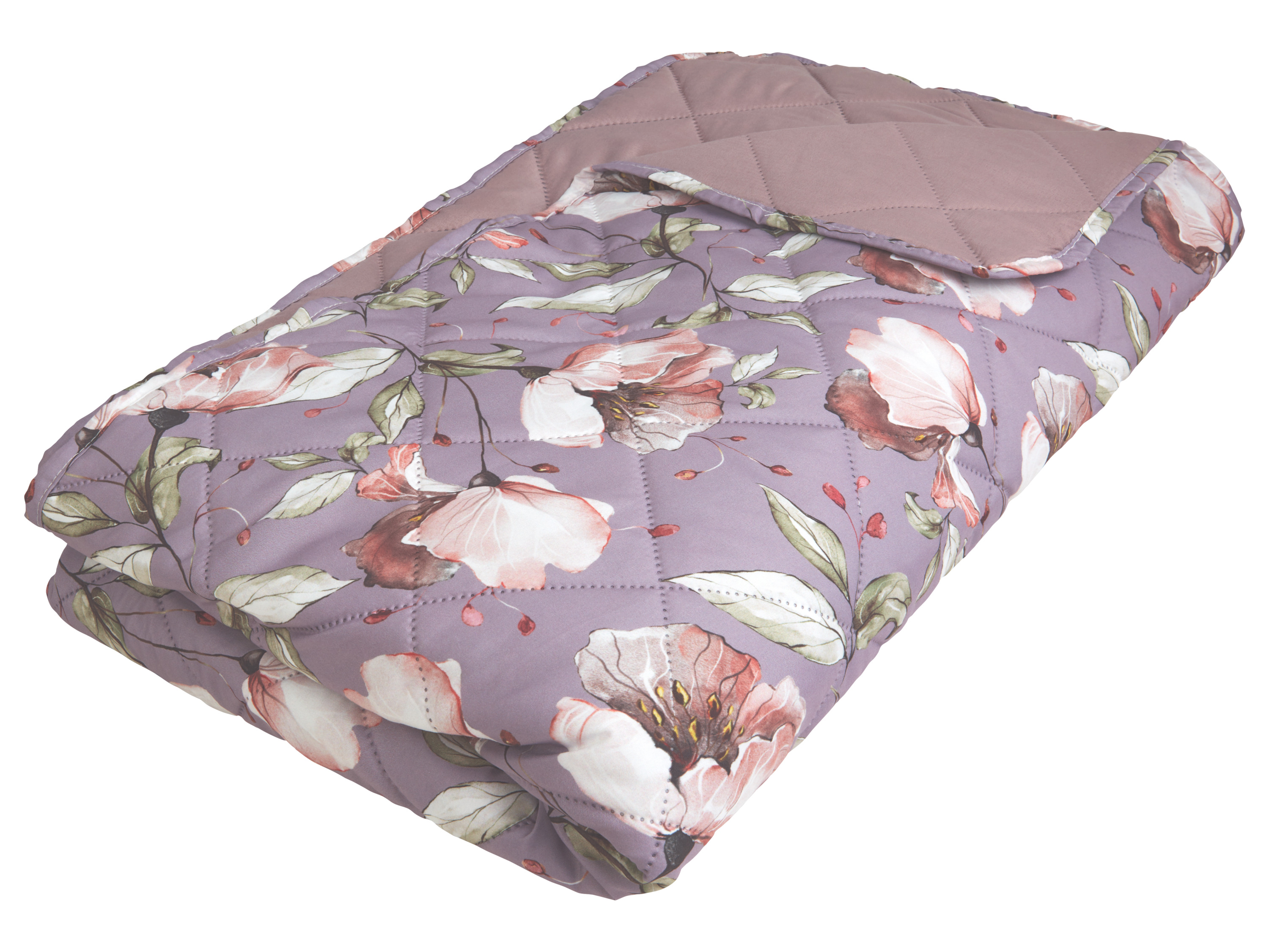 Livarno home Narzuta 150 x 250 cm Kapta 150 x 250 cm Przerzuta 150 x 250 cm Kwiaty/ różowy