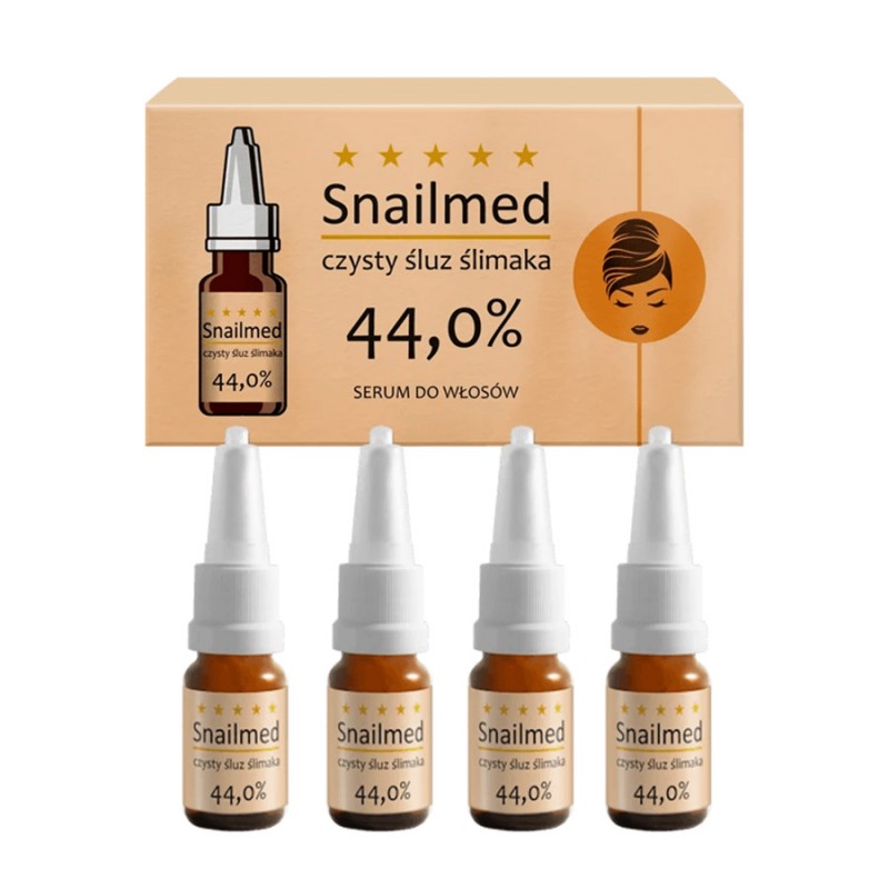 Snailmed Serum odbudowujące do włosów 4 x 8 ml