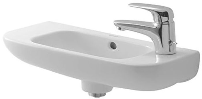 Darmowa Dostawa - Umywalka 50x22 cm półokrągła ścienna biała Duravit D-Code 07065000082