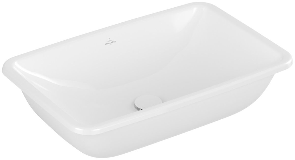 Darmowa Dostawa - Umywalka 61.5x38 cm prostokątna podblatowa biała Villeroy & Boch Loop & Friends 4A580101