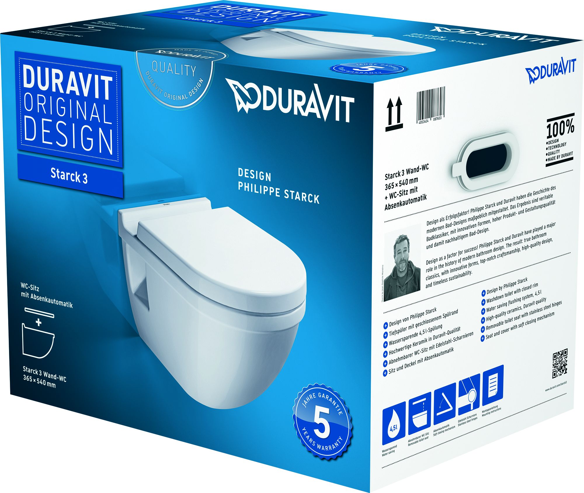 Darmowa Dostawa - Zestaw miska + deska wolnoopadająca Duravit Starck 3 42000900A1