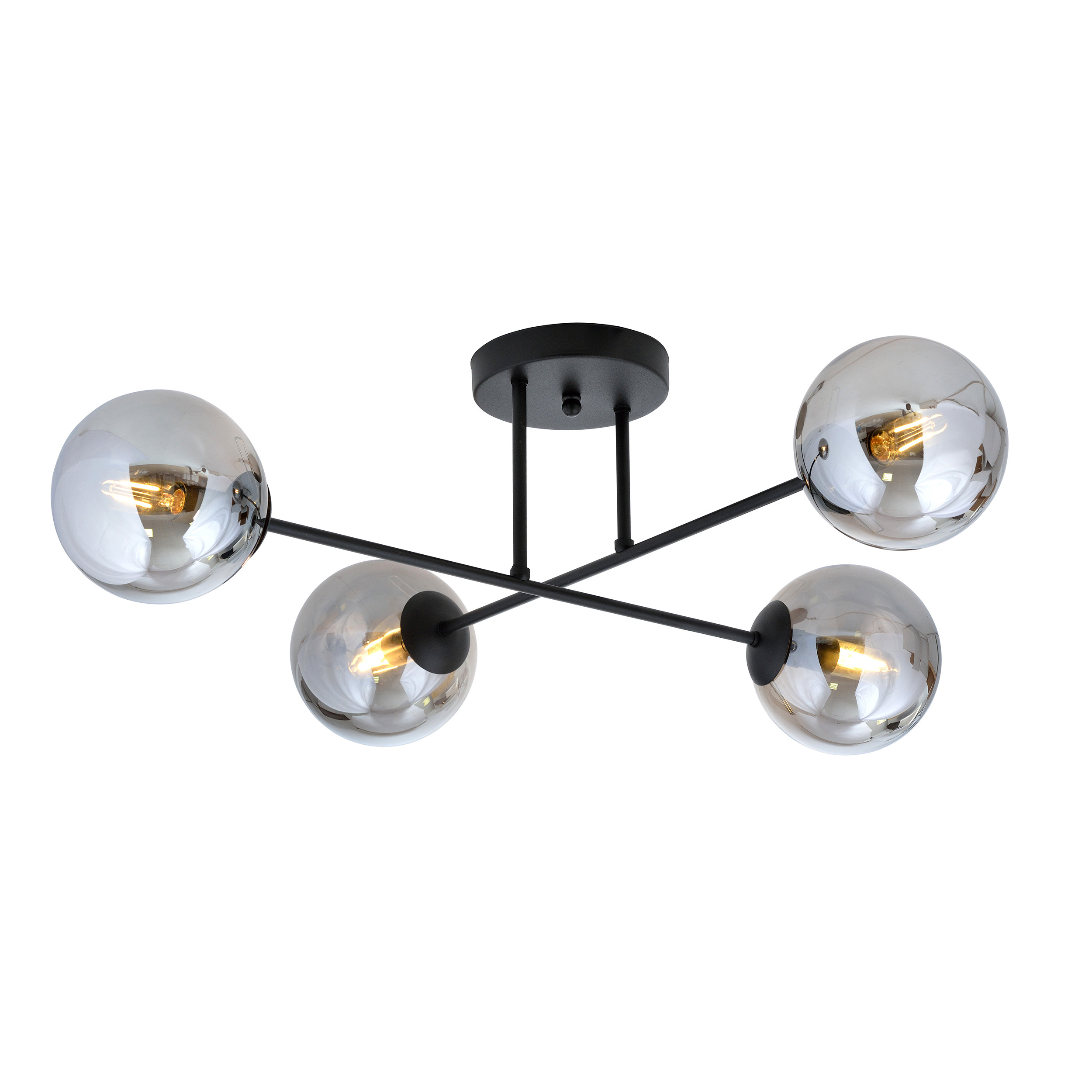 Darmowa Dostawa - Lampa podsufitowa 4x10 W czarny Emibig Roma 12454
