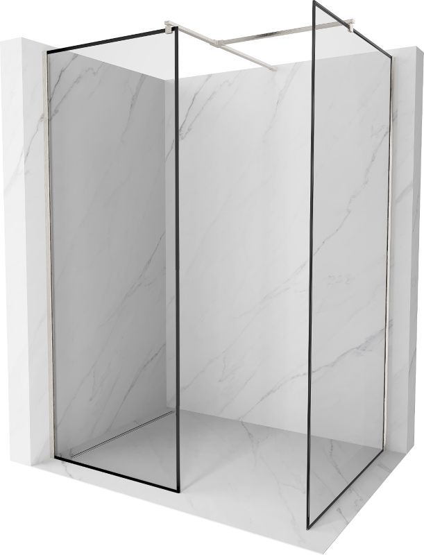 ściana prysznicowa Mexen Kioto czarny wzór 150x80 cm 800-150-202-97-70-080 1 szt.