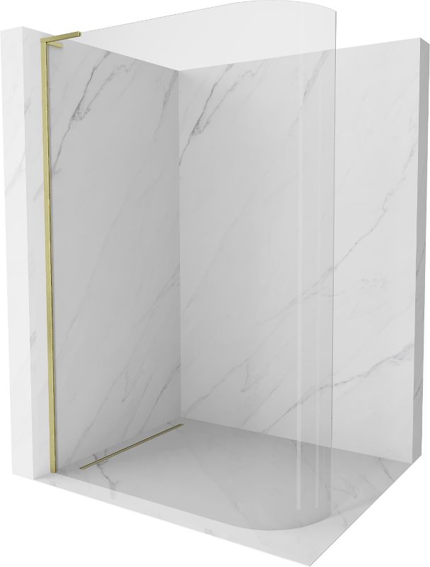 Ścianka prysznicowa Mexen Kioto L złoty szczotkowany 90x200 cm 800-090-103-55-06 1 szt.