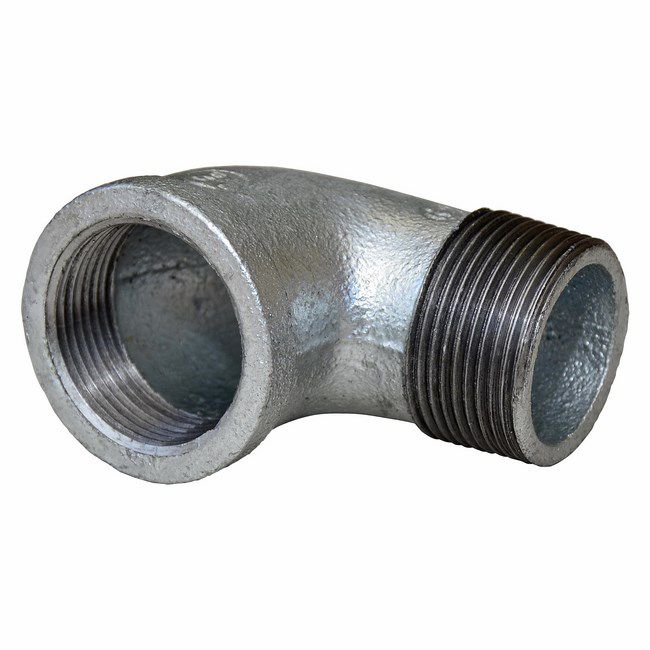 Kolanko nakrętno-wkrętne równoprzelotowe 1/2" ocynkowane