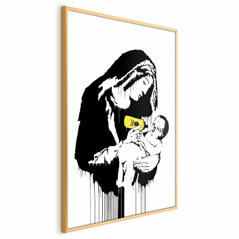 Plakat Artgeist Karmiąca matka 60x90 cm z ramą złotą 1 szt