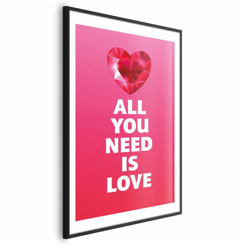 Plakat Artgeist Zjawiskowe serce 60x90 cm z ramą czarną 1 szt