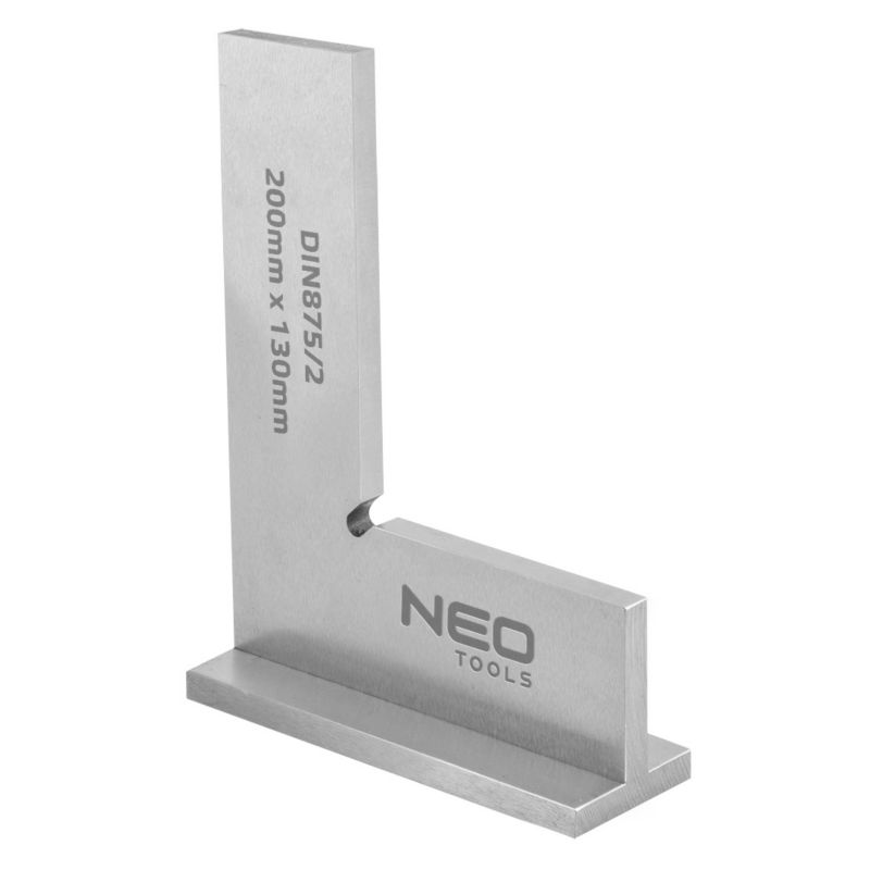 Kątownik NEO TOOLS z podstawą, DIN875/2, 200x130mm 1 szt