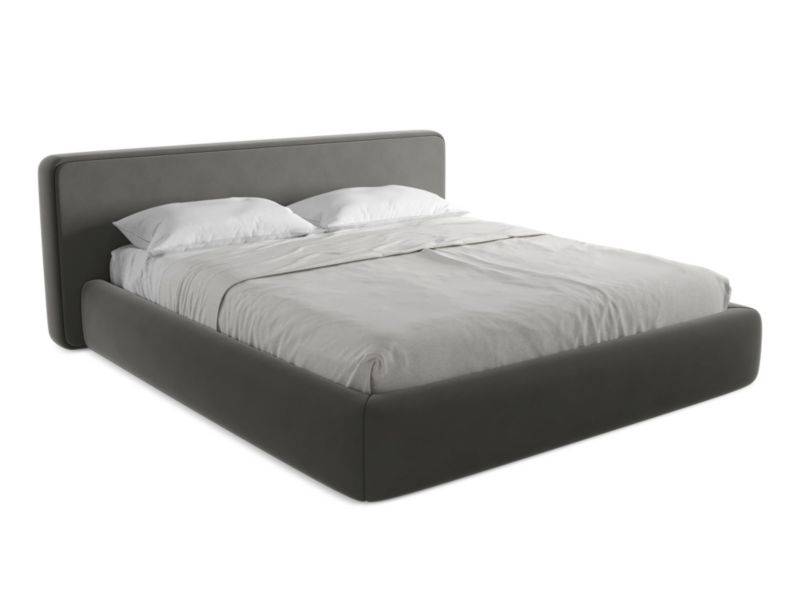 Łóżko Makamii Kiana z weluru 180x200 stalowy 1 szt.
