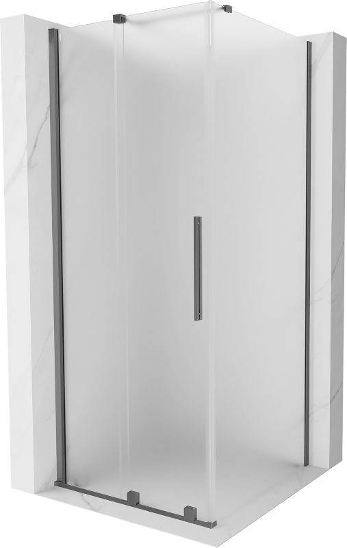 Kabina prysznicowa Mexen Velar rozsuwana 90 x 90 cm szron gun metal 1 szt.