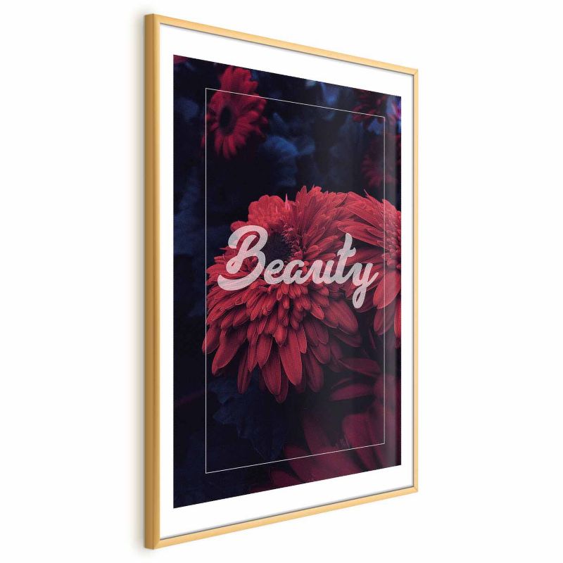 Plakat Artgeist Beauty 29,7x42 cm z ramą złotą 1 szt