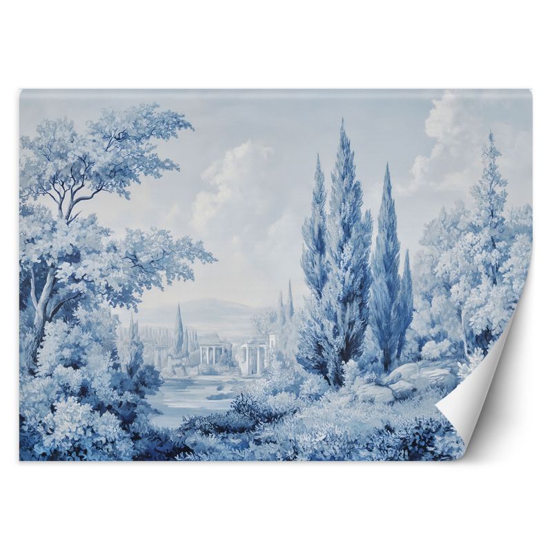 Fototapeta Feeby Krajobraz Las Drzewa Natura Niebieski 100x70 1 szt