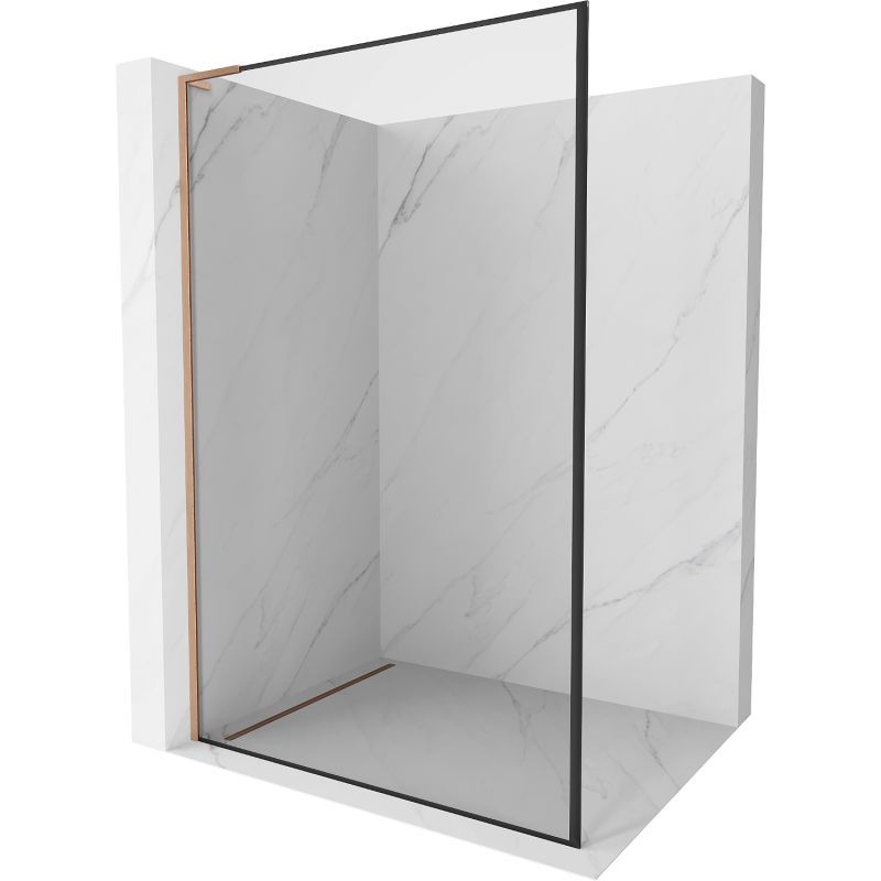 Ścianka prysznicowa Mexen Kioto L czarny wzór 60x200 cm 800-060-103-65-70 1 szt.