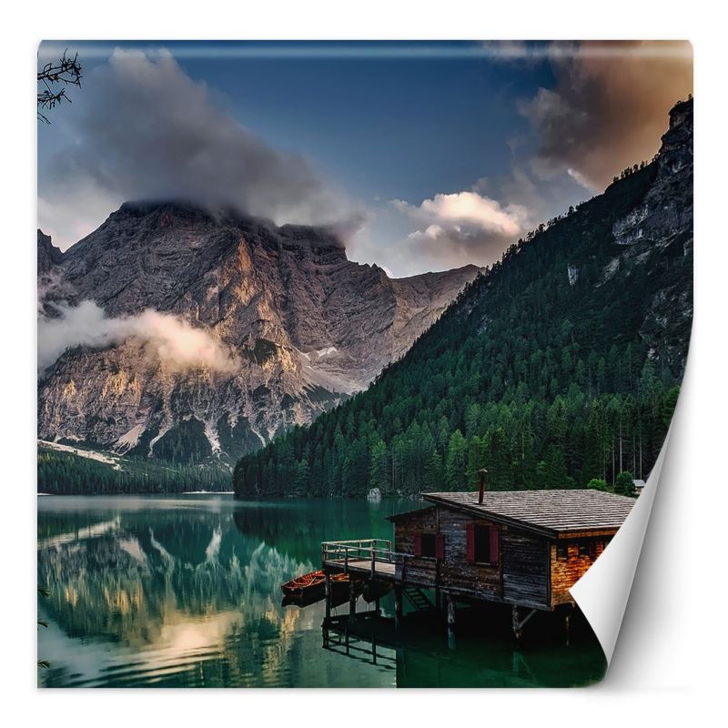Fototapeta Feeby Jezioro w górach górski krajobraz 250x250 1 szt