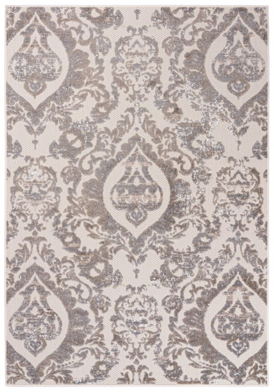 Dywan wewnętrzny/ zewnętrzny Aventura EC73B prostokąt 160 x 230 cm beżowy, kremowy orientalny wzór vintage krótki włos 1 szt.