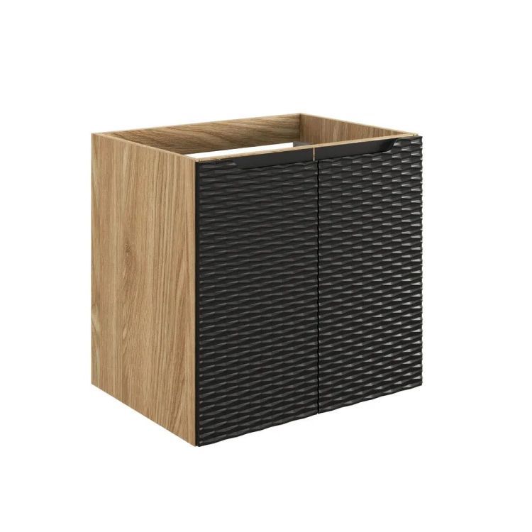Szafka Comad pod umywalkę OCEAN BLACK 82-60-2D 60cm dąb olejowany/czarna 1 szt