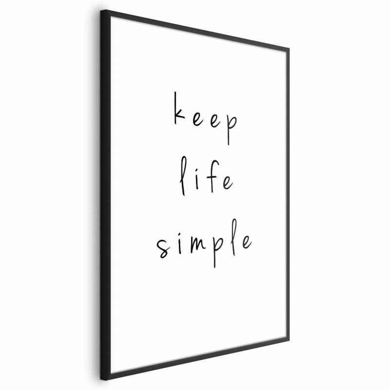 Plakat Artgeist Simple 21x30 cm z ramą czarną 1 szt