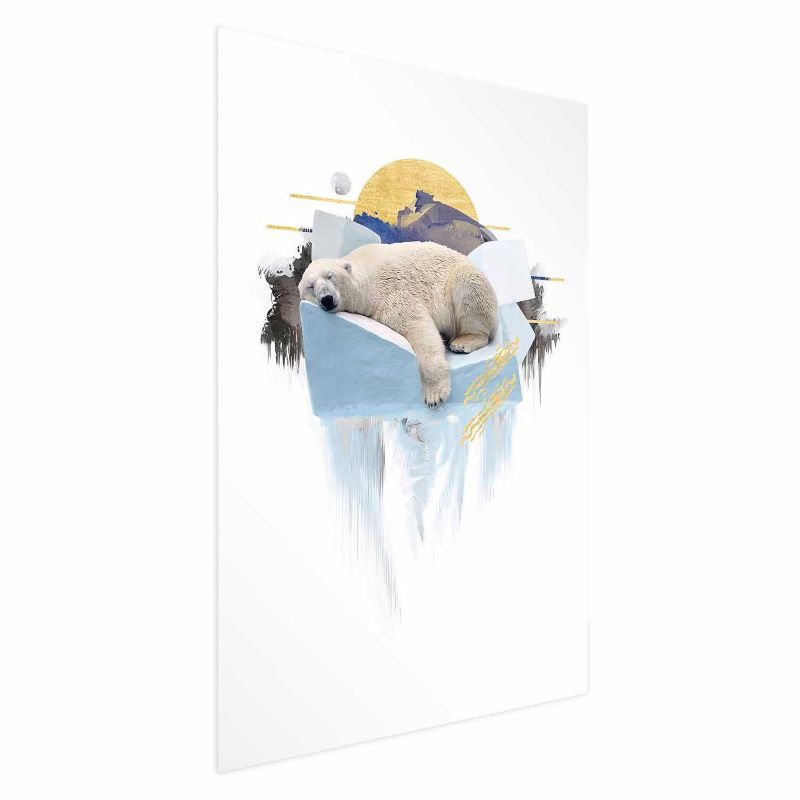 Plakat Artgeist Niedźwiedź polarny 40x60 cm bez ramy 1 szt