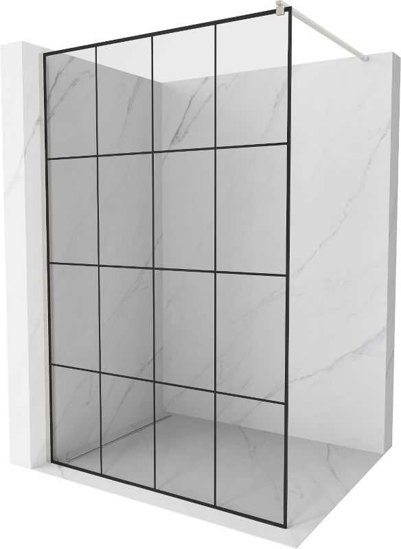 Ścianka prysznicowa Mexen Kioto czarny wzór 130 x 200 cm 800-130-101-97-77 1 szt.