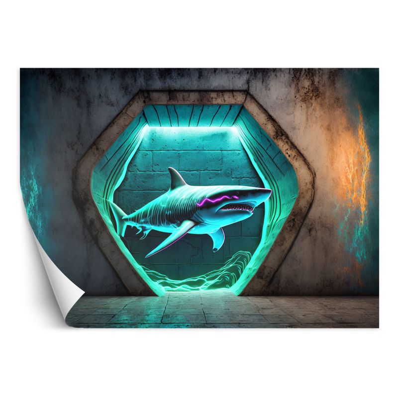 Fototapeta Feeby Zwierzęta Neon Rekin 350x245 1 szt