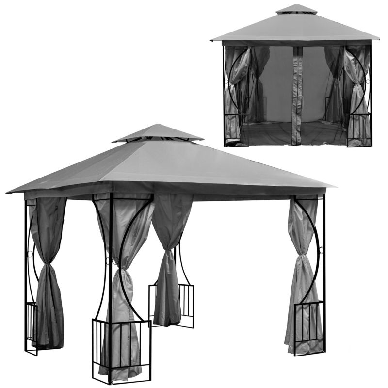 Pawilon ogrodowy MultiGarden 3x3m moskitiera pełne ścianki 1 szt.
