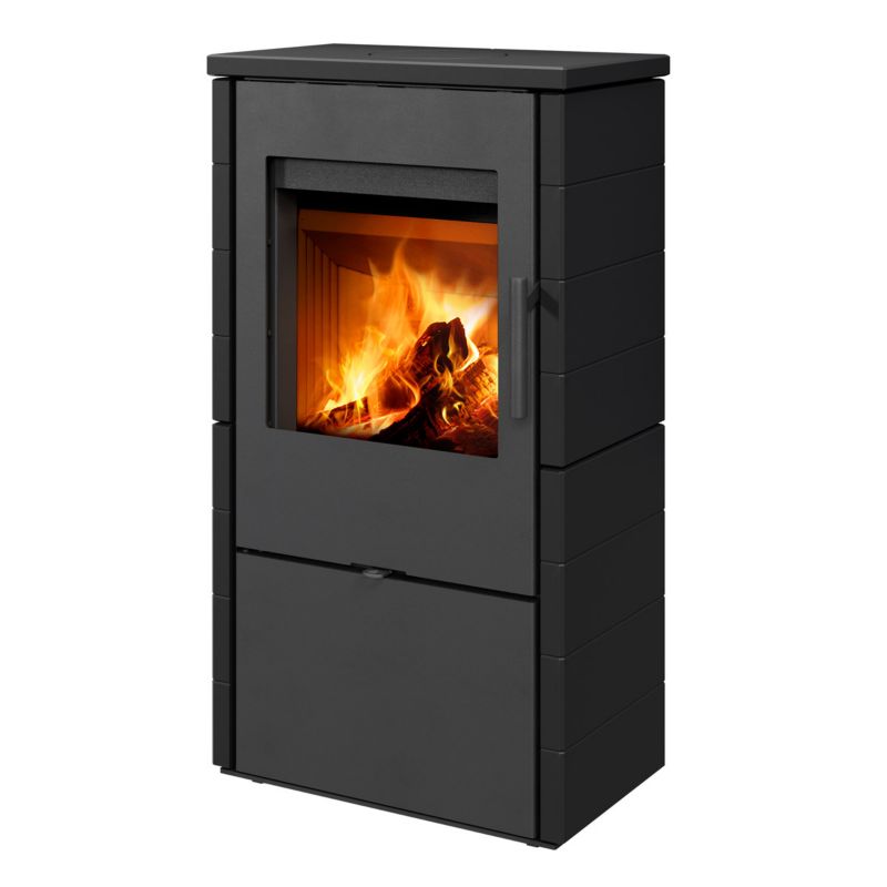 Piec kominkowy Romotop ELDA 10 CZARNY 5,1 kW 1 szt.