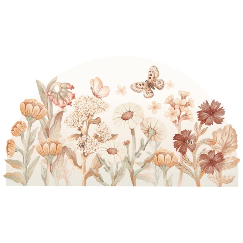 Naklejka na ścianę Pastelowe Love Kwiaty boho XXL 1 szt