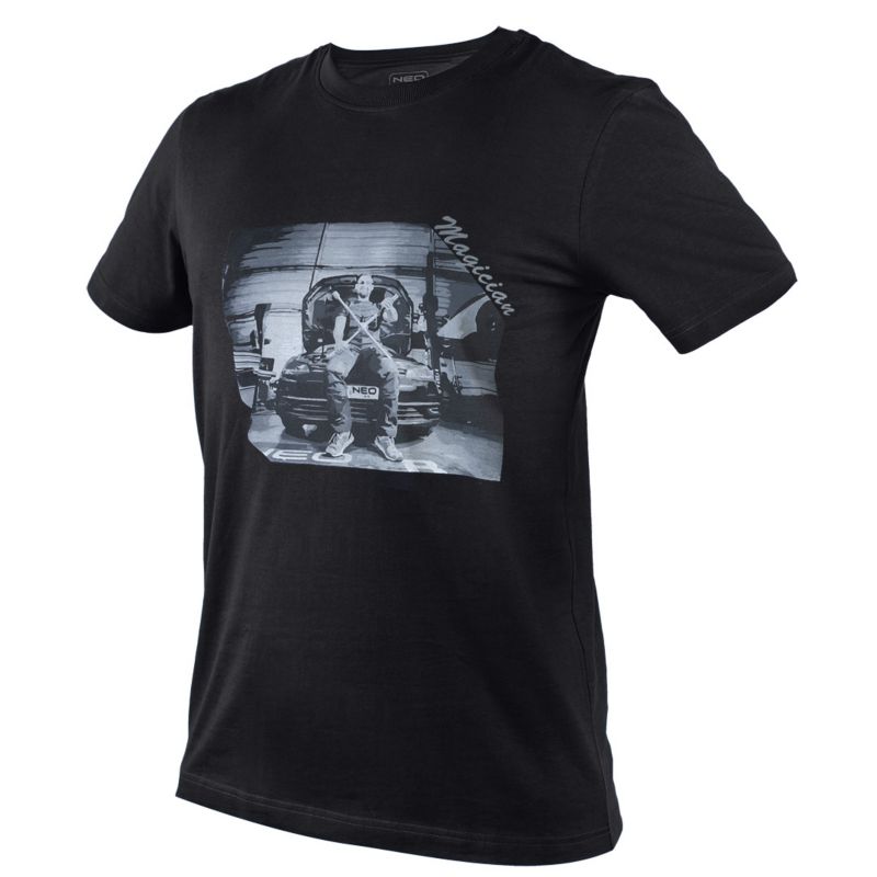 T-shirt NEO TOOLS z nadrukiem: mechanik, rozmiar L, 1 szt