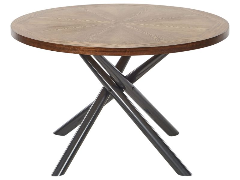 Stół do jadalni Lorenzo Ciemnobrązowy 120 cm 120 cm Drewno 1 szt.