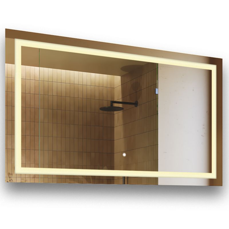 Lustro podświetlane łazienkowe LED Artforma 120x70 włącznik dotykowy, barwa 3000K 1 szt.