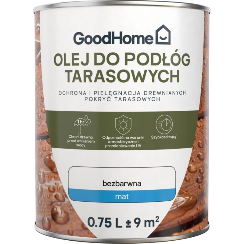 Olej do tarasów GoodHome bezbarwny 0,75 l