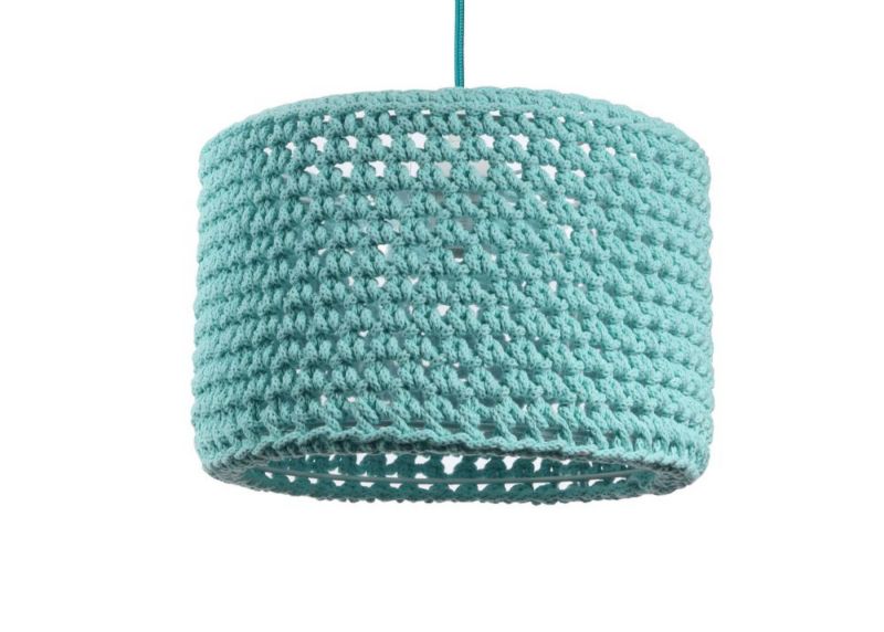 Lampa Bps Koncept wisząca COTTON 30 turkusowa 1 szt