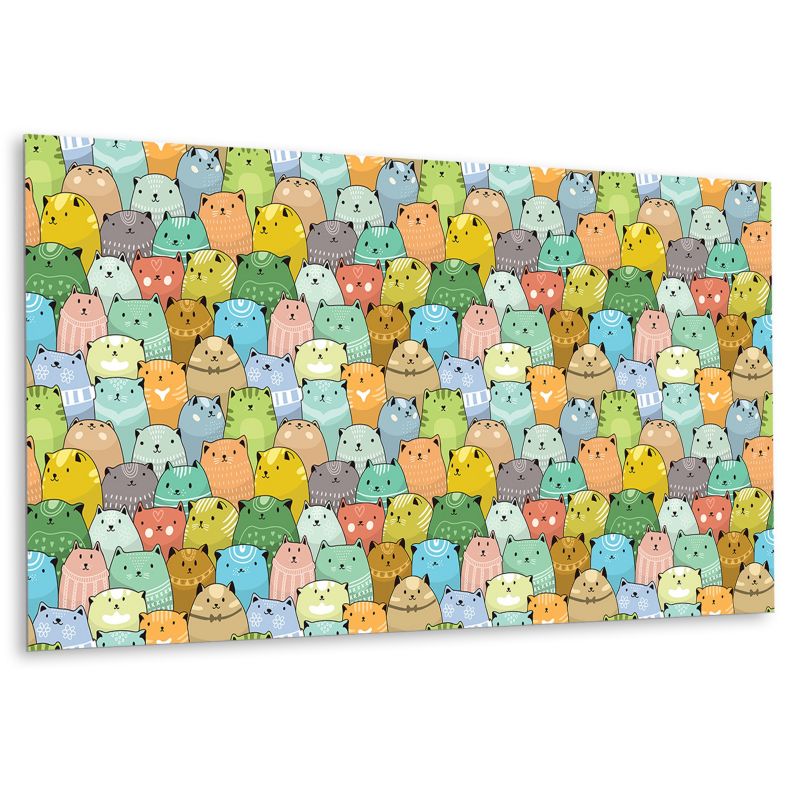 Panel samoprzylepny Tulup 100x50 cm Kolorowe koty 1 szt.