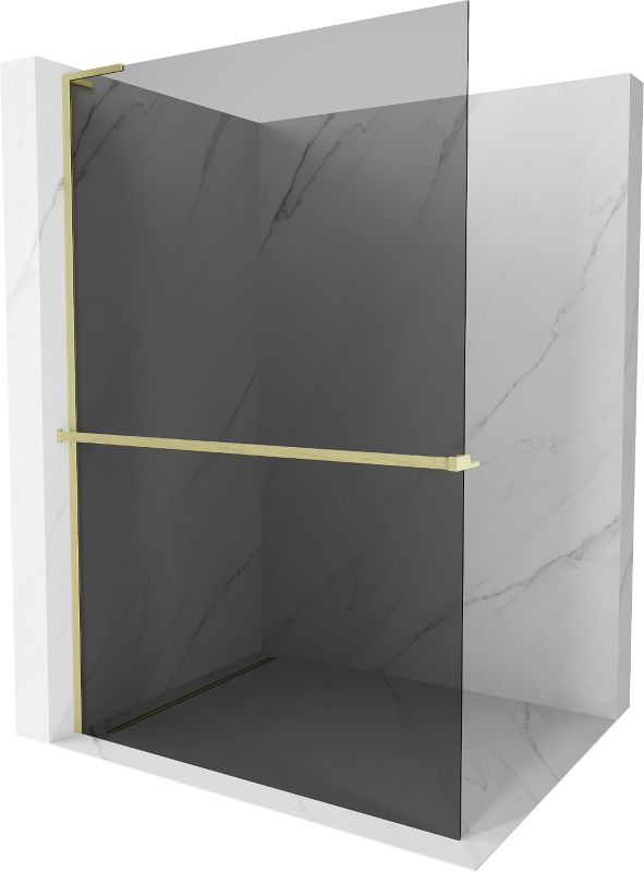 Ścianka prysznicowa Mexen Kioto+ L grafit złoty 80x200 cm 800-080-123-55-40 1 szt.