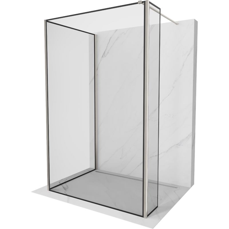 Ścianka prysznicowa Mexen Kioto czarny wzór 130x100x30 cm 800-130-100-221-97-70-030 1 szt.