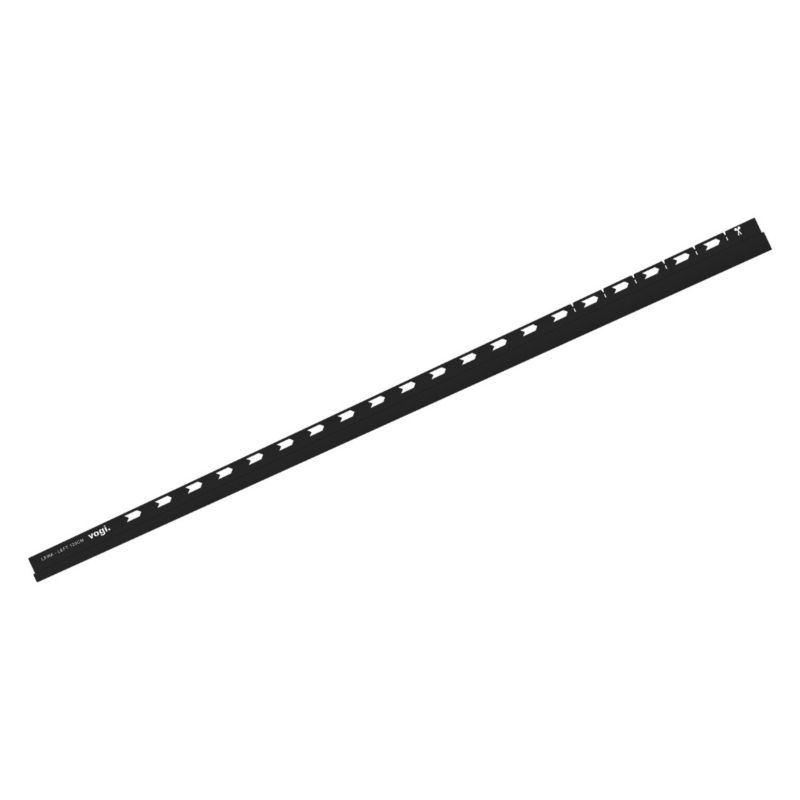 Listwa spadkowa przyścienna Vogi lewa inox 120 cm czarna 1 szt.