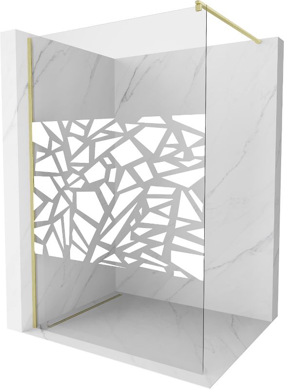 Ścianka prysznicowa Mexen Kioto biały wzór 70 x 200 cm 800-070-101-55-85 1 szt.