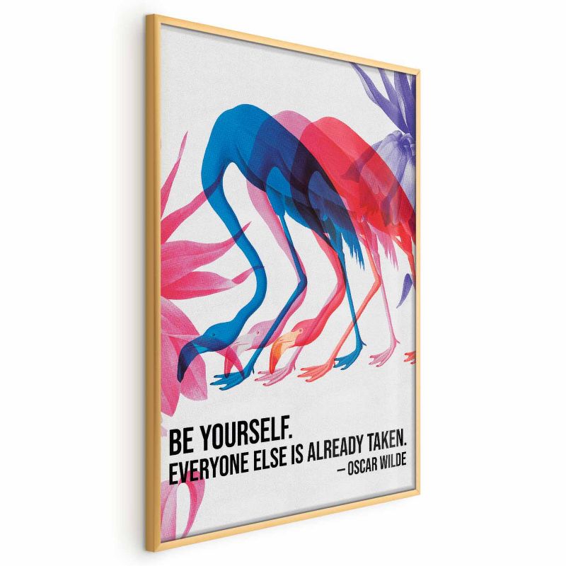 Plakat Artgeist Kolorowa repetycja 40x60 cm z ramą złotą 1 szt