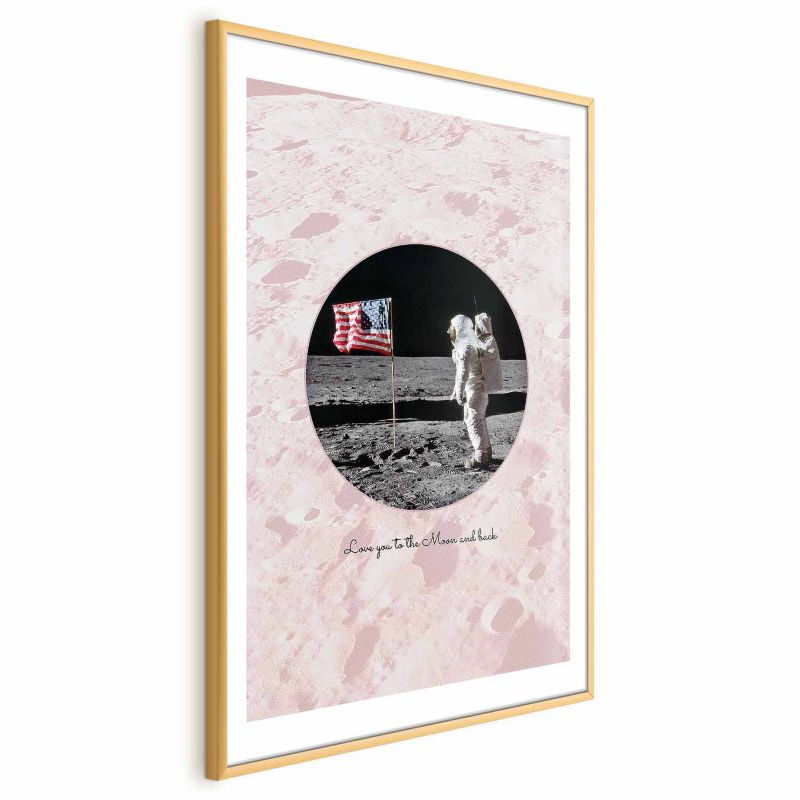 Plakat Artgeist Love You 21x30 cm z ramą złotą 1 szt