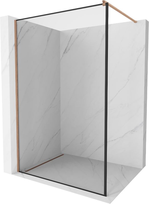 Ścianka prysznicowa Mexen Kioto czarny wzór 70x200 cm 800-070-101-65-70 1 szt.