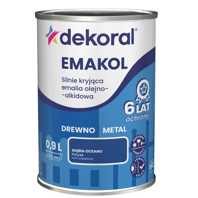 Emalia Dekoral Emakol Strong głębia oceanu 0,9 l