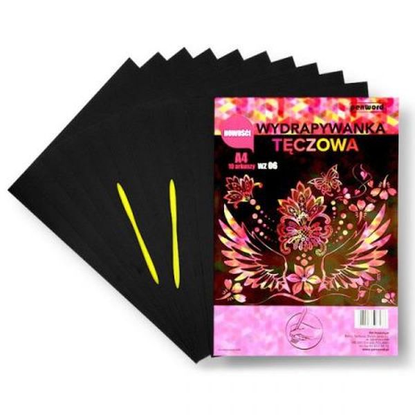 WYDRAPYWANKA A4 TĘCZA +2 RYLCE WZ-06 MULTICOLOR