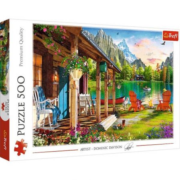Trefl Puzzle 500 el. Domek w górach