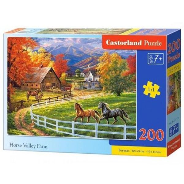 Castorland Puzzle 200 B-222124 Horse Valley Farm
