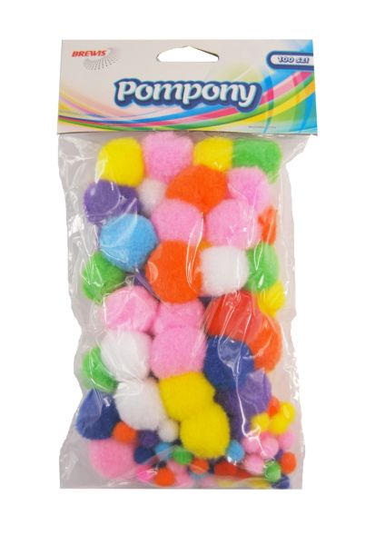 Pompony POM07 mix kol. 10,25 mm